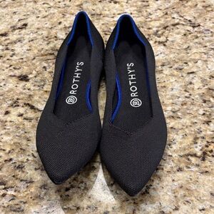 Rothy's Black and Blue Flats